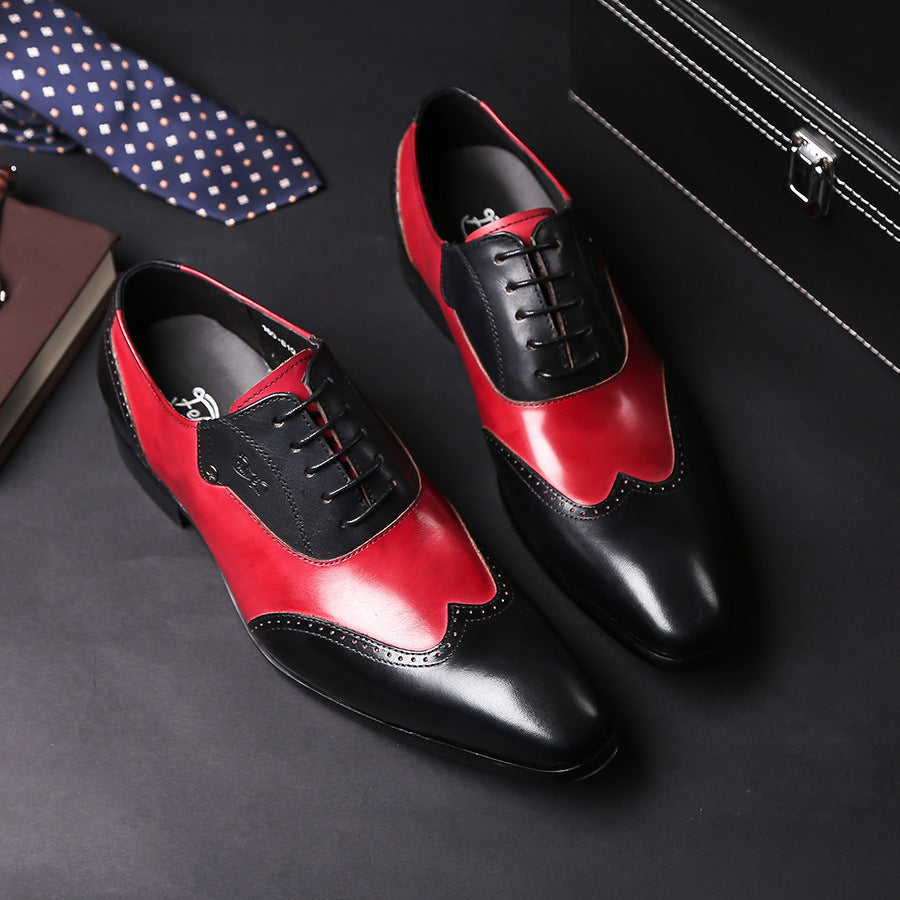 Men’s Oxford Shoes  - Brogue Detailing - Closed Lacing Formal Wear