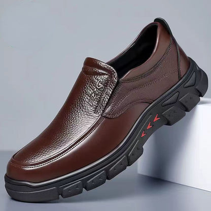 Men’s Loafers  - Slip-On Comfort - Cushioned Sole - Rounded Toe