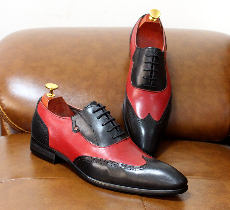 Men’s Oxford Shoes  - Brogue Detailing - Closed Lacing Formal Wear