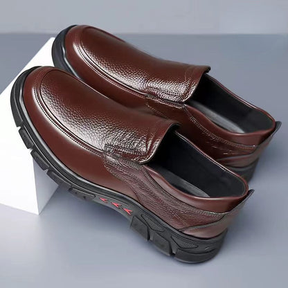 Men’s Loafers  - Slip-On Comfort - Cushioned Sole - Rounded Toe