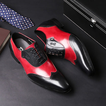 Men’s Oxford Shoes  - Brogue Detailing - Closed Lacing Formal Wear
