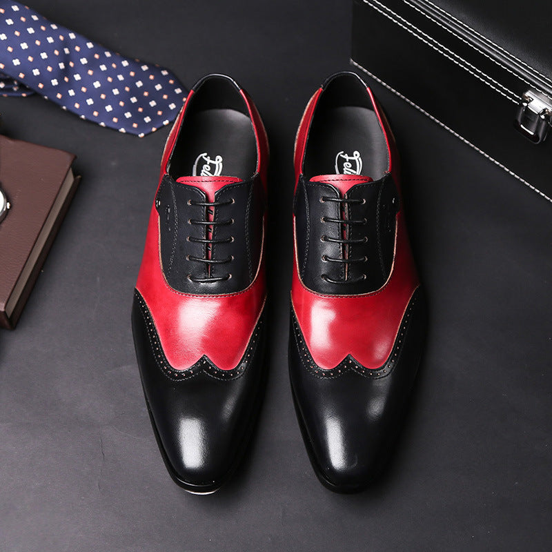Men’s Oxford Shoes  - Brogue Detailing - Closed Lacing Formal Wear