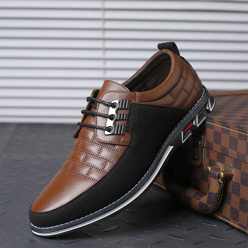 Men’s Casual Slip-On Shoes - Woven Texture - Tread Sole - Comfort Fit Daily Wear