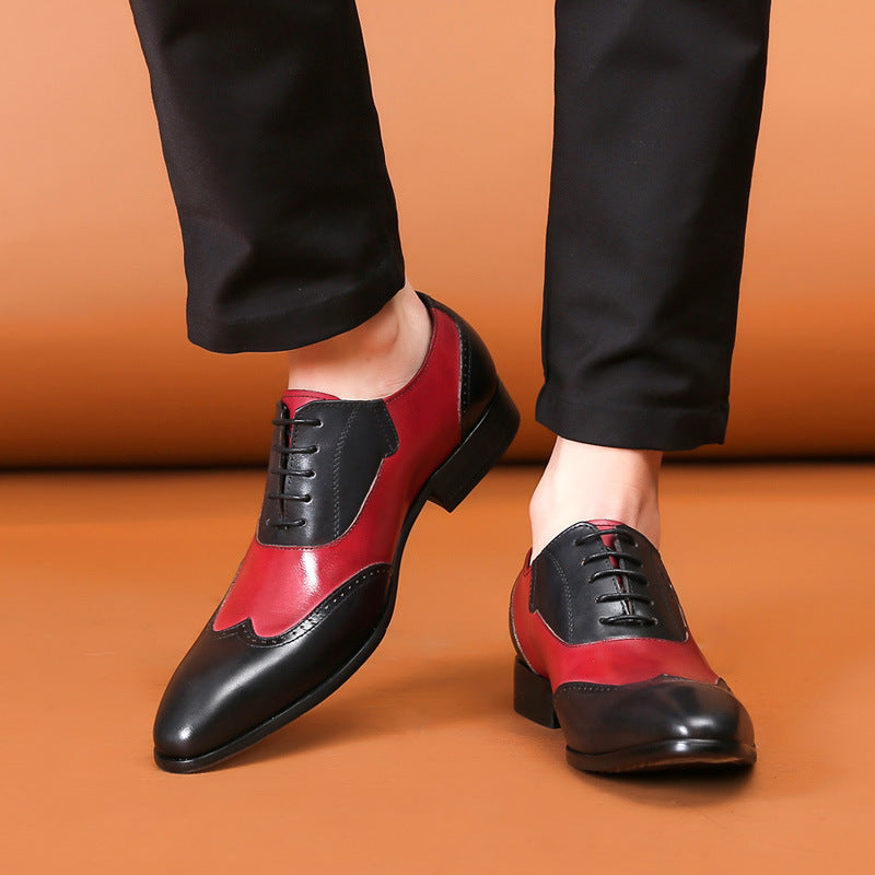 Men’s Oxford Shoes  - Brogue Detailing - Closed Lacing Formal Wear