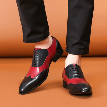 Men’s Oxford Shoes  - Brogue Detailing - Closed Lacing Formal Wear