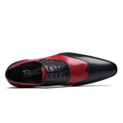 Men’s Oxford Shoes  - Brogue Detailing - Closed Lacing Formal Wear