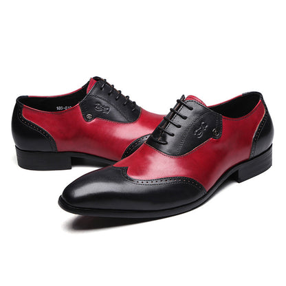 Men’s Oxford Shoes  - Brogue Detailing - Closed Lacing Formal Wear